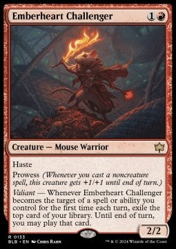 Magic the Gathering Emberheart Challenger (BLB 0133) [Foil]
