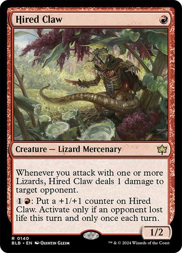 Magic the Gathering Hired Claw (BLB 0140)