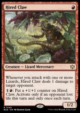 Magic the Gathering Hired Claw (BLB 0140) [Foil]