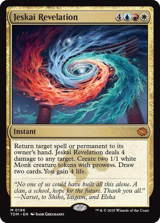 Magic the Gathering Jeskai Revelation #0196 TDM