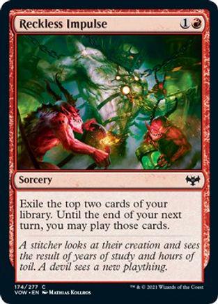 Magic the Gathering Reckless Impulse (VOW 174/277)