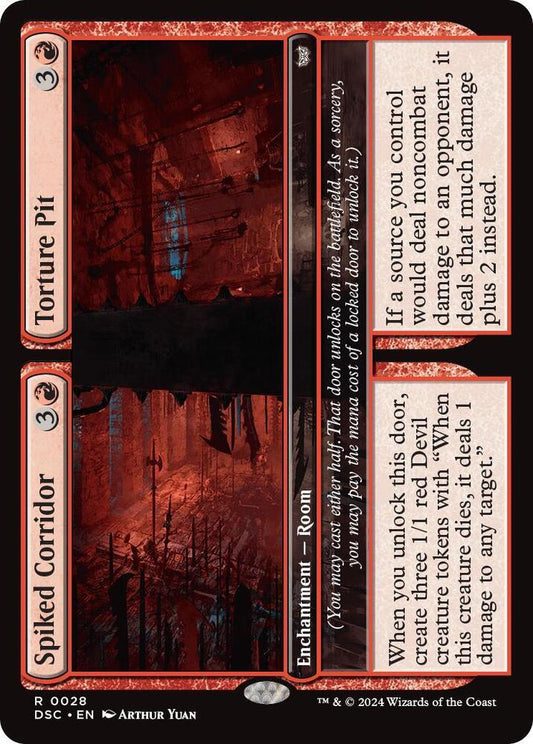 Magic the Gathering Spiked Corridor // Torture Pit (DSC 0028)