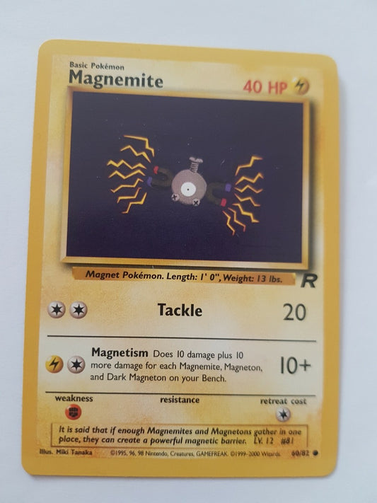 Pokemon TCG Magnemite (TR 60) Light Play Damage