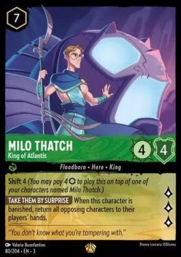 Lorcana TCG - Milo Thatch - King of Atlantis - Legendary 80/204