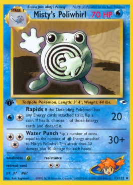 Pokemon TCG Misty's Poliwhirl (GH 53)