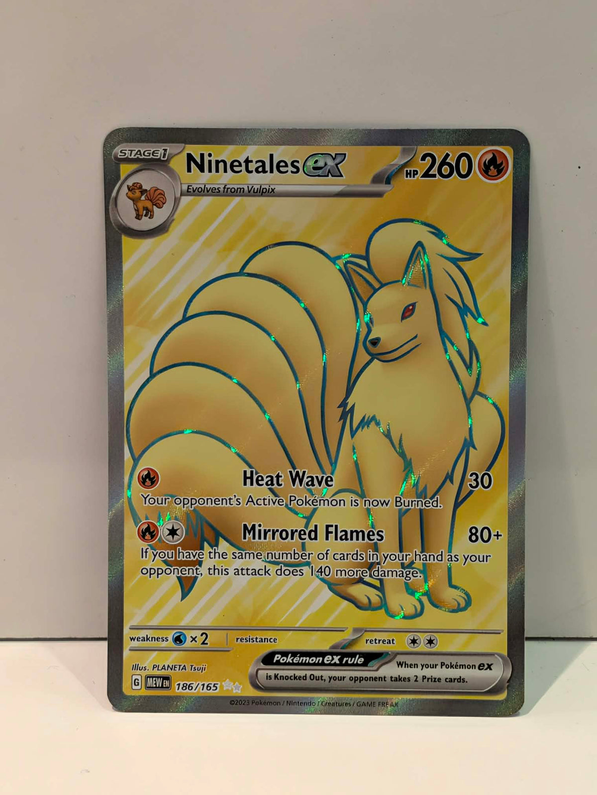Pokemon TCG Ninetales ex (MEW 186)