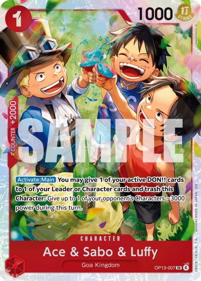 One Piece TCG Ace & Sabo & Luffy (OP13-007)