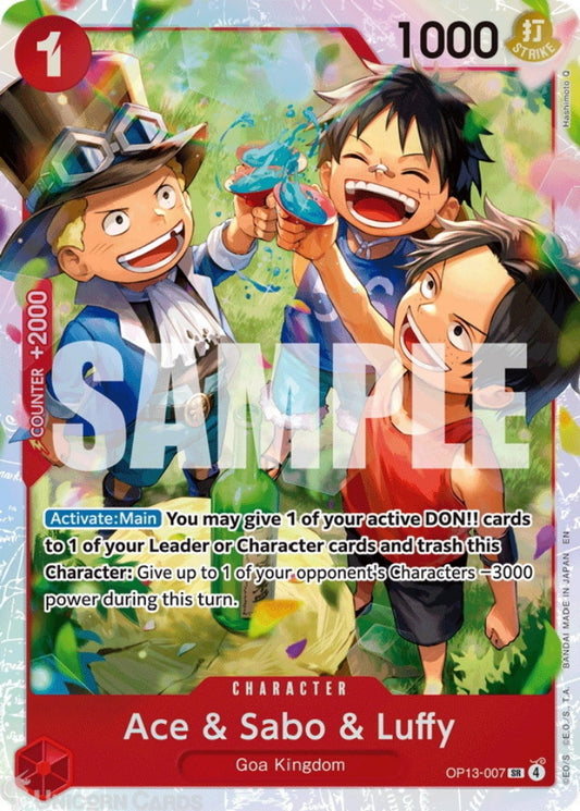 One Piece TCG Ace & Sabo & Luffy (OP13-007)