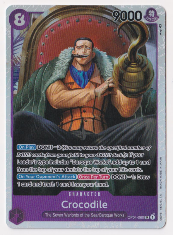 One Piece TCG Crocodile OP04-060
