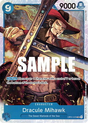 One Piece TCG Dracule Mihawk OP01-070