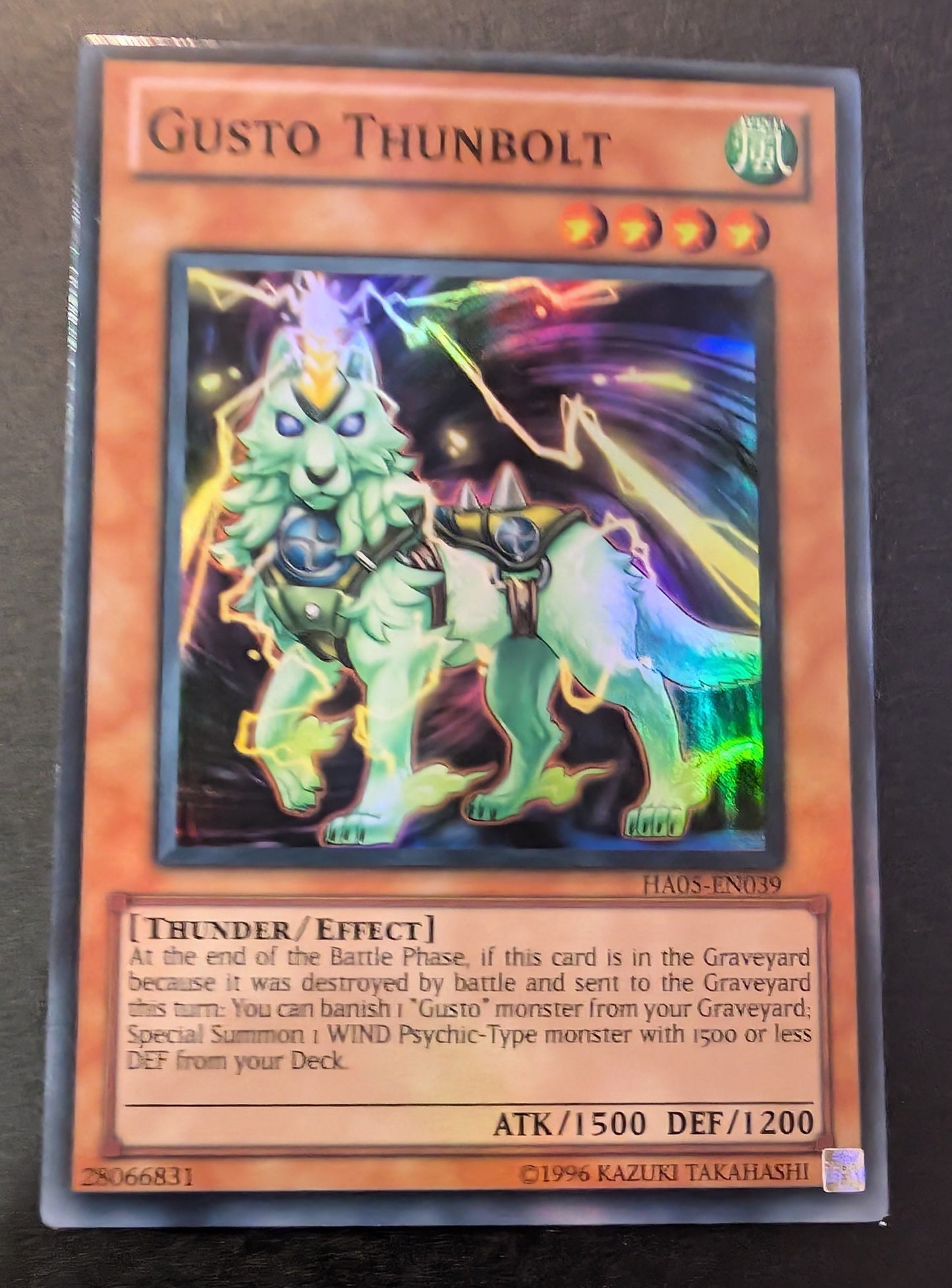 Yu-Gi-Oh TCG Gusto Thunbolt HA05-EN039