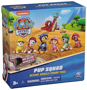 Paw Patrol Rescue Wheels Pup Squad Figures
