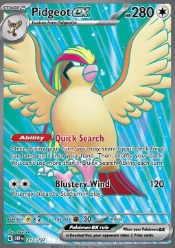 Pokemon TCG Pidgeot ex (OBF 217)