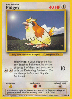 Pokemon TCG Pidgey (BS 57)
