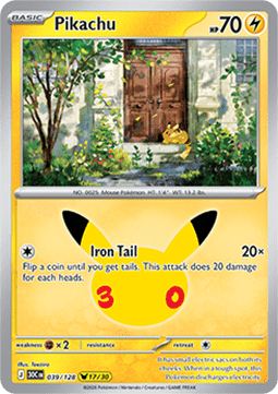 Pokemon TCG Pikachu (30C 039)