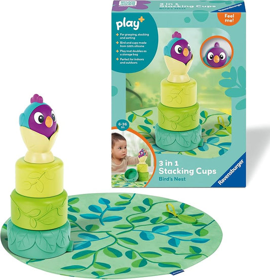 Play+ Stacking Cups - Bird Nest