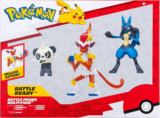 Pokemon Battle Figure Multipack - Lucario, Infernape and Pancham
