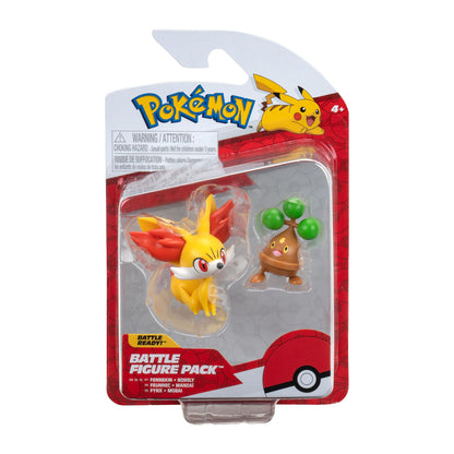 Pokemon Fennekin and Bonsly Battle Figure