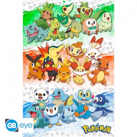 Pokemon First Partners Poster