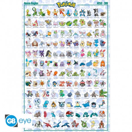 Pokemon Hoenn Pokedex Poster