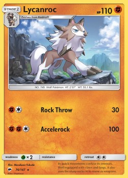Pokemon TCG - Lycanroc (BUS 76)