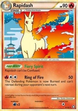 Pokemon TCG - Rapidash (TM 8)