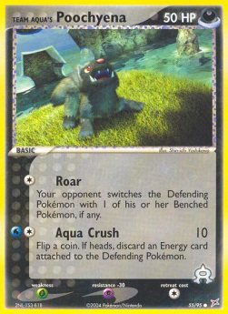 Pokemon TCG - Team Aqua's Poochyena (MA 55)