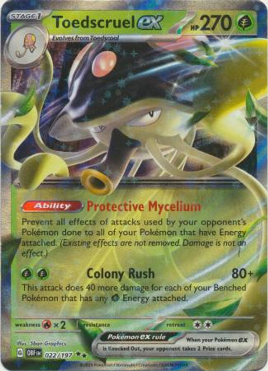 Pokémon TCG Toedscruel ex (OBF 022)