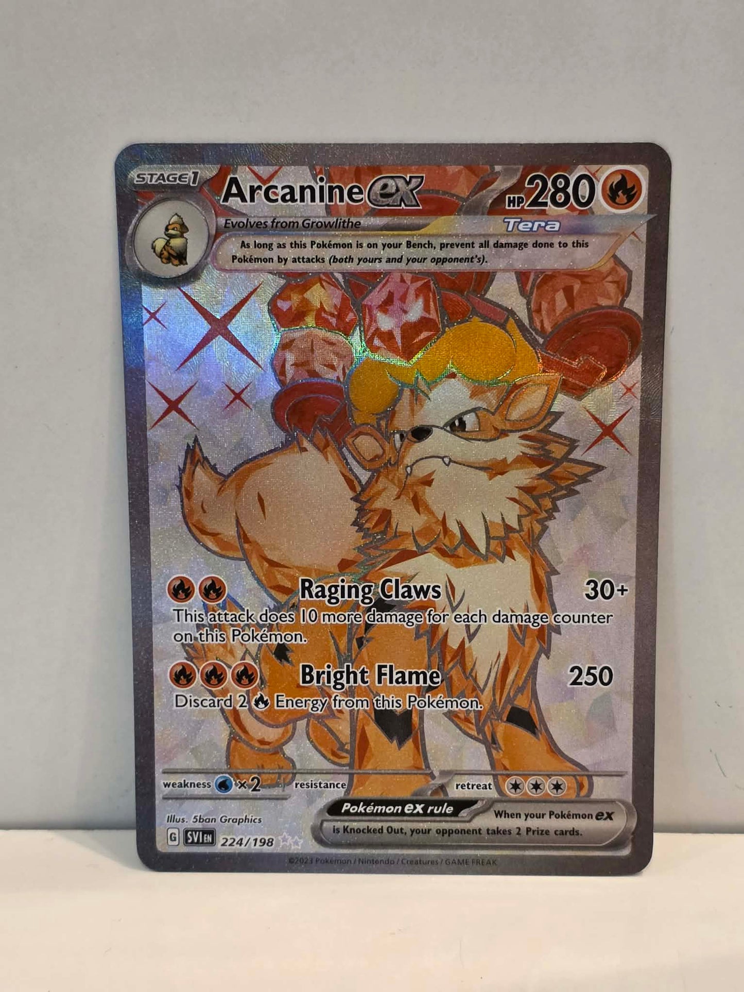 Pokemon TCG Arcanine ex (SVI 224)