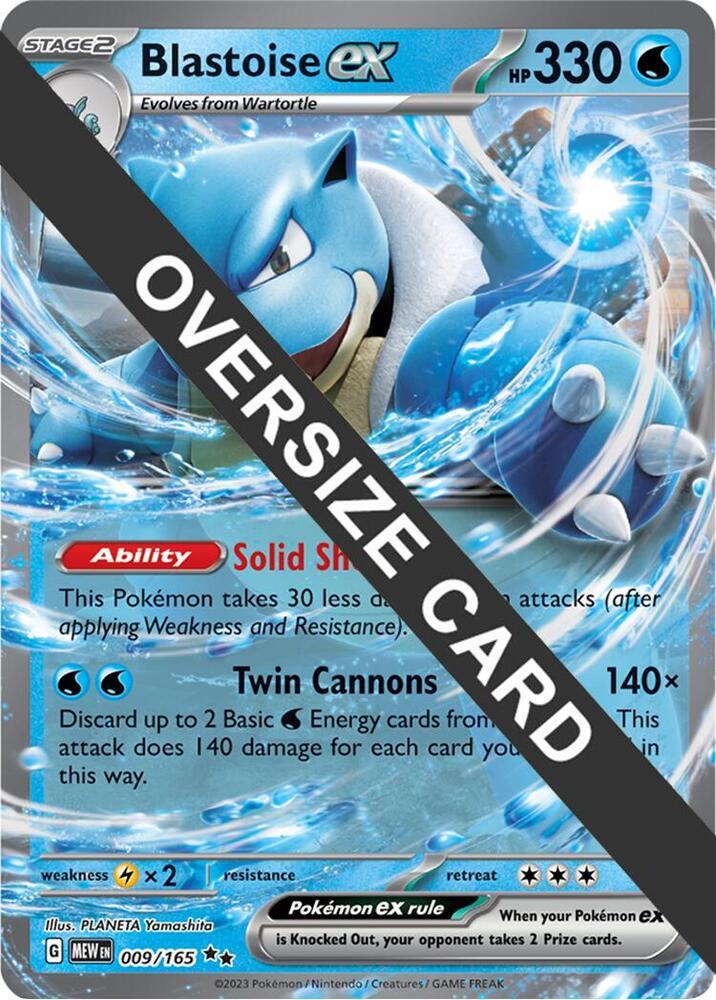 Pokemon TCG Blastoise ex (MEW 009) [Jumbo]