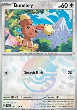 Pokemon TCG Buneary (xPRE 083) [Poke Ball Foil]