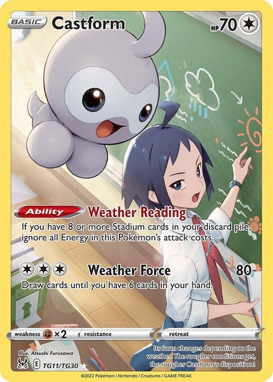 Pokemon TCG Castform (LOR TG11)