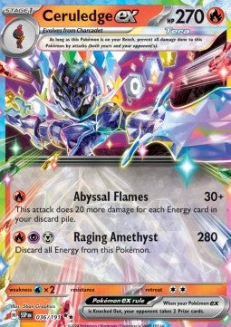 Pokemon TCG Ceruledge ex (SSP 036)