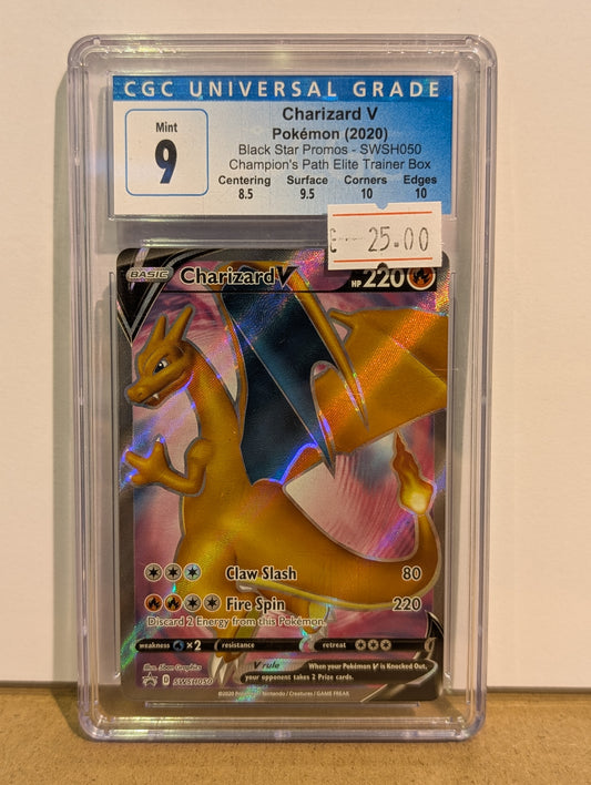 Pokemon TCG Charizard V (SWSH 050) CGC Graded 9