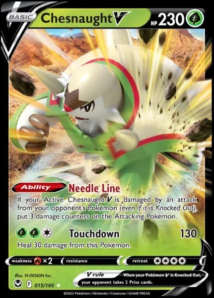 Pokémon TCG Chesnaught V 015/195