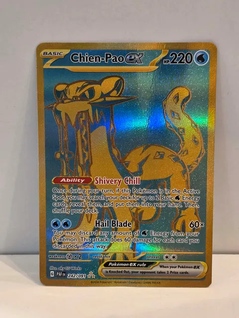 Pokemon TCG Chien-Pao ex (PAF 242) [Damaged]