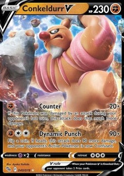 Pokemon TCG Conkeldurr V (PGO 040)