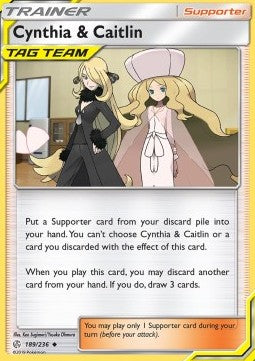 Pokemon TCG Cynthia & Caitlin (CEC 189)