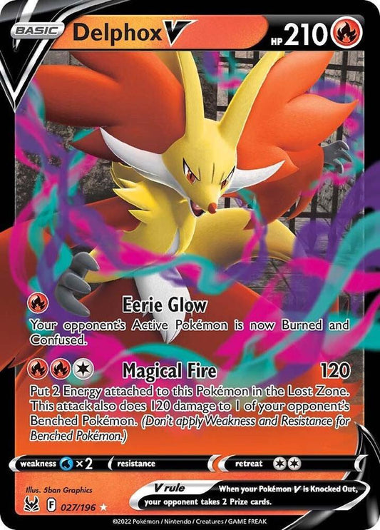 Pokemon TCG Delphox V (LOR 027)