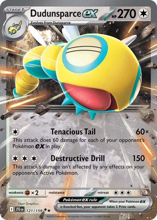 Pokémon TCG Dudunsparce ex (JTG 121)
