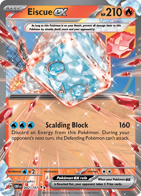 Pokemon TCG Eiscue ex (OBF 042)
