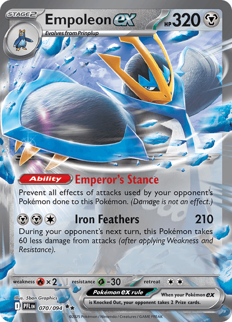 Pokémon TCG Empoleon ex (PFL 070)