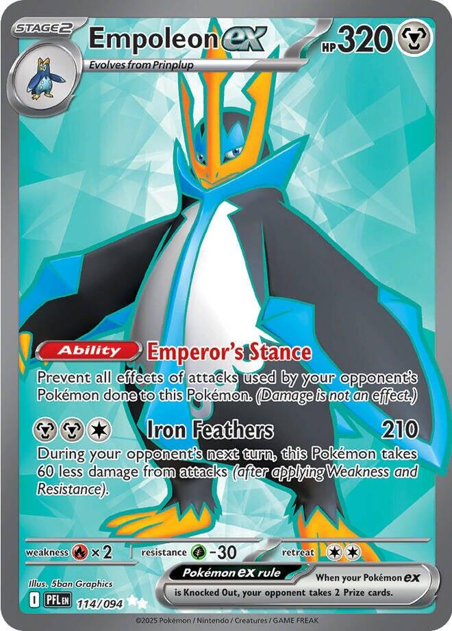 Pokémon TCG Empoleon ex (PFL 114)