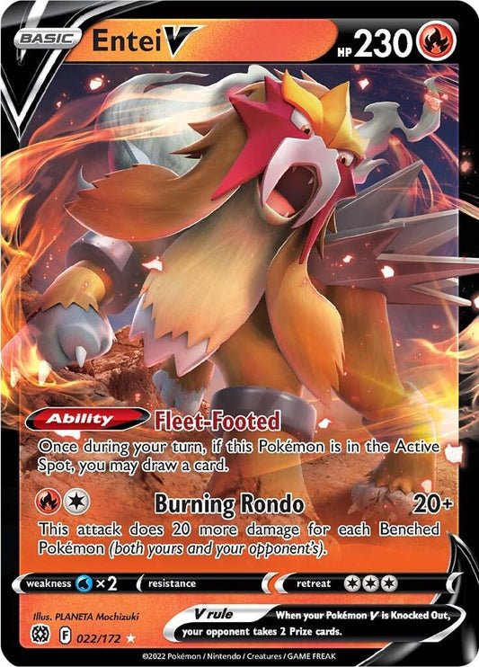 Pokemon TCG Entei V (BRS 022)