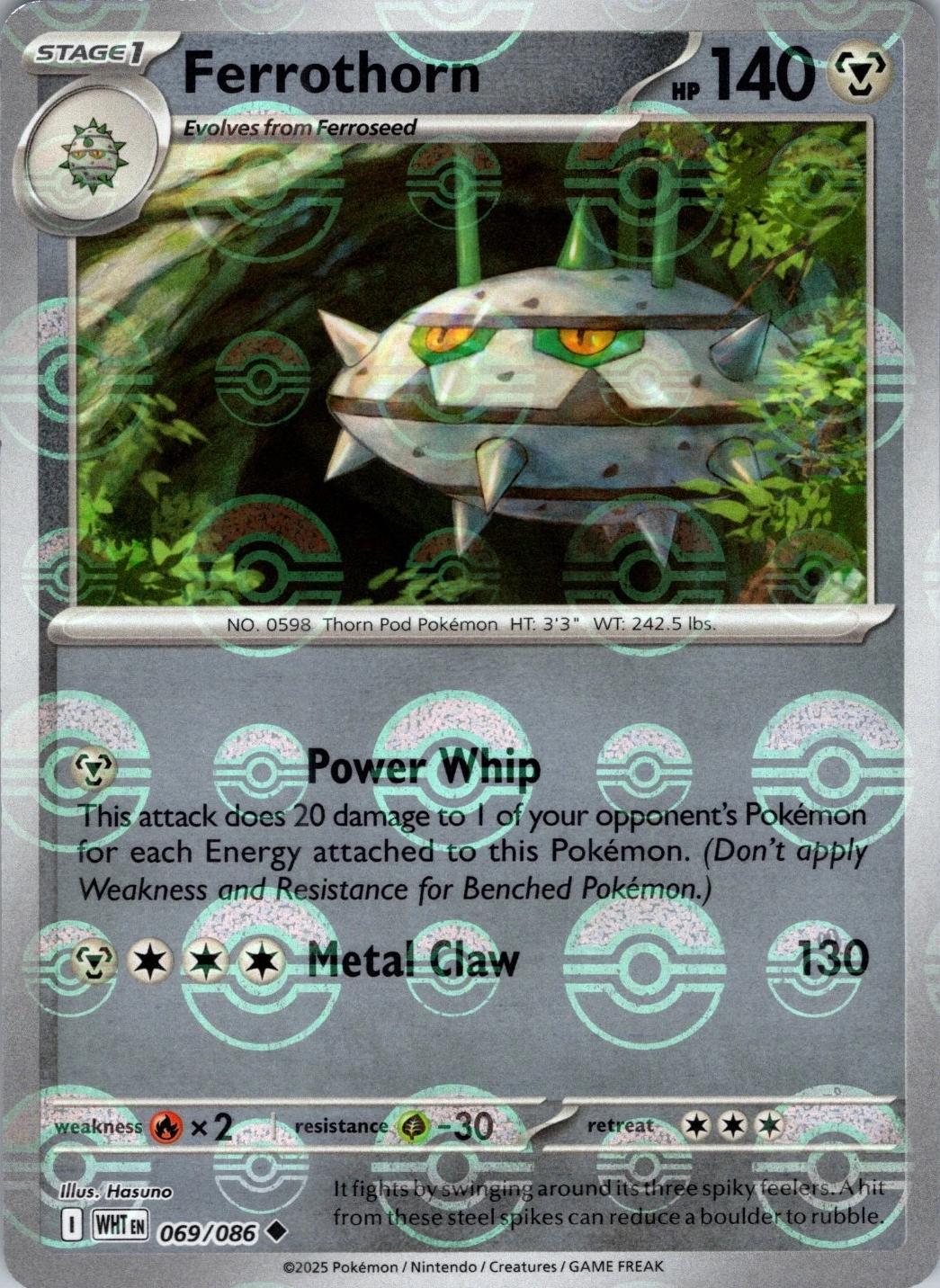 Pokémon TCG Ferrothorn (xWHT 069)