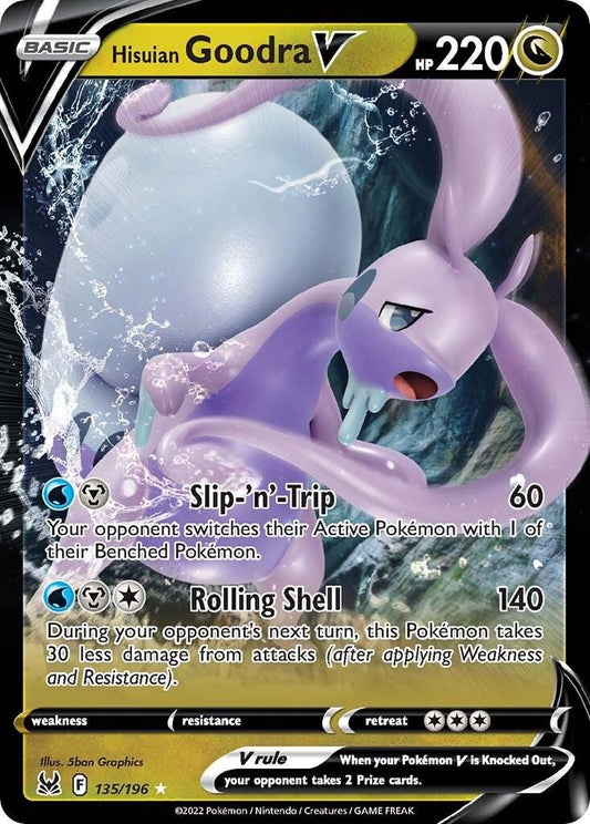 Pokemon TCG Hisuian Goodra V (LOR 135)