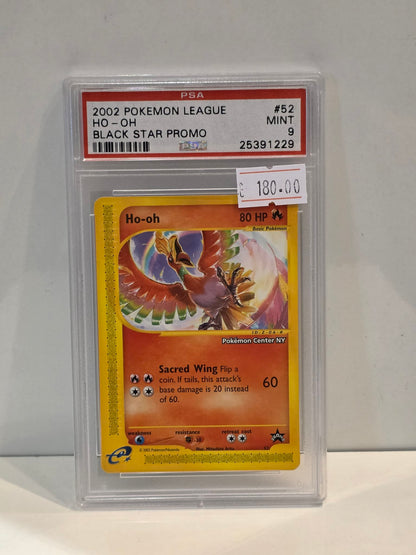 Pokemon TCG Ho-Oh PSA Mint 9 Graded Card (WP 52)