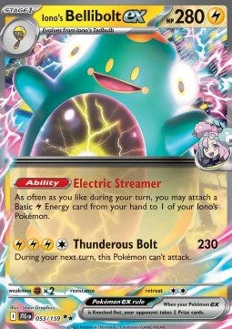 Pokemon TCG Iono's Bellibolt ex (JTG 053)