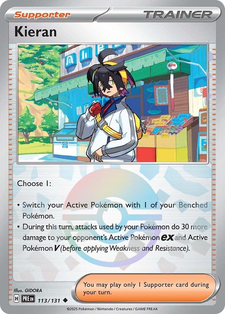 Pokemon TCG Kieran (xPRE 113) [Poke Ball]