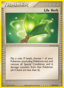 Pokemon TCG Life Herb (FL 93) Holo